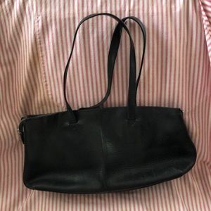 Black Leather Hobo International Bag